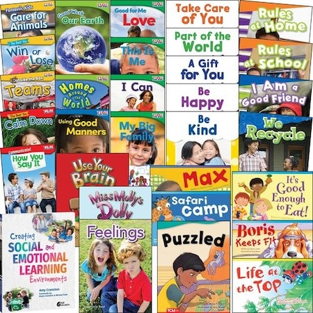 Shell Education Teacher Created Materials Book Set, SEL, Grade K-1, 8-1/2inx2-1/5inx11in, 3 Multi SHL121683